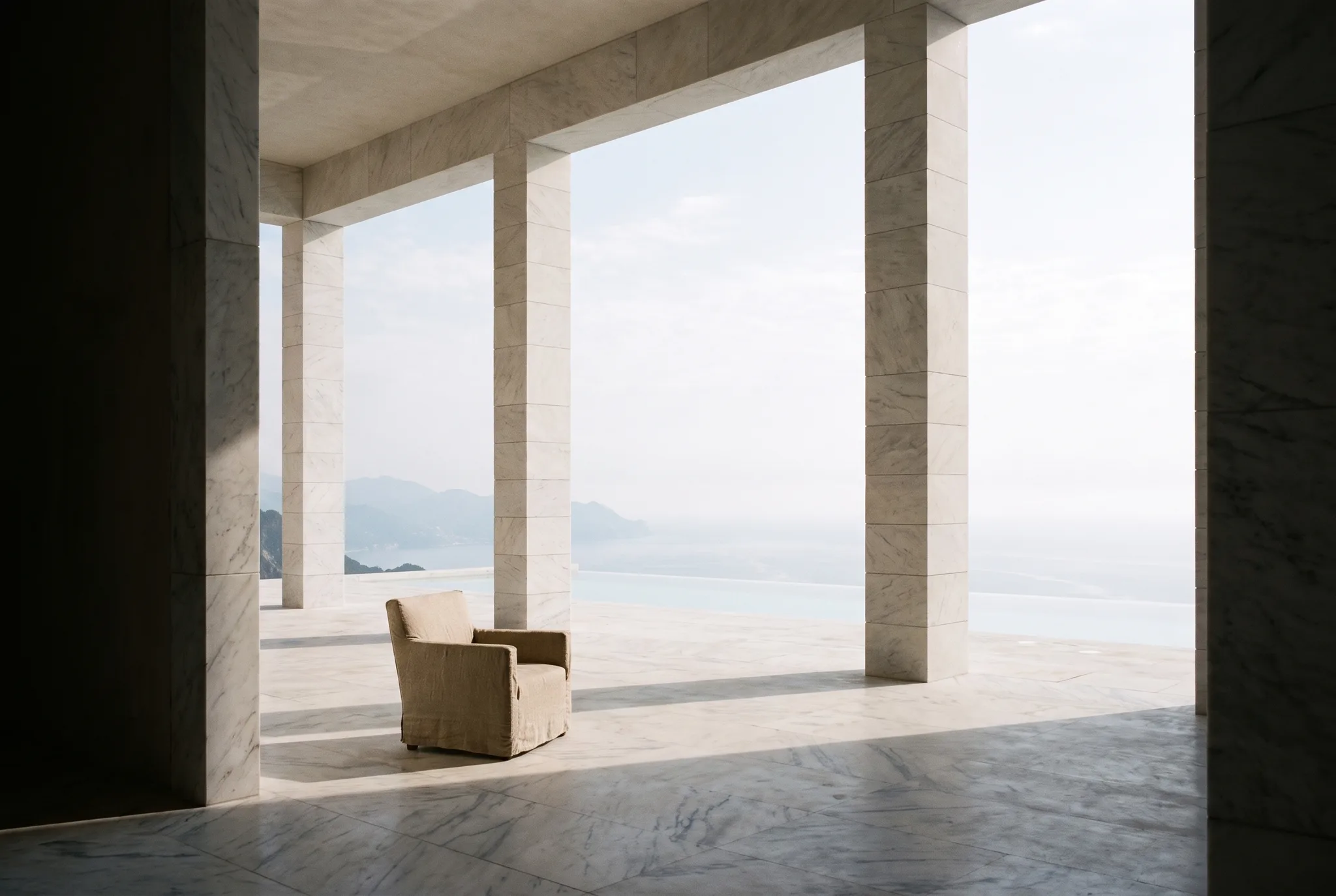 The loggia of the house